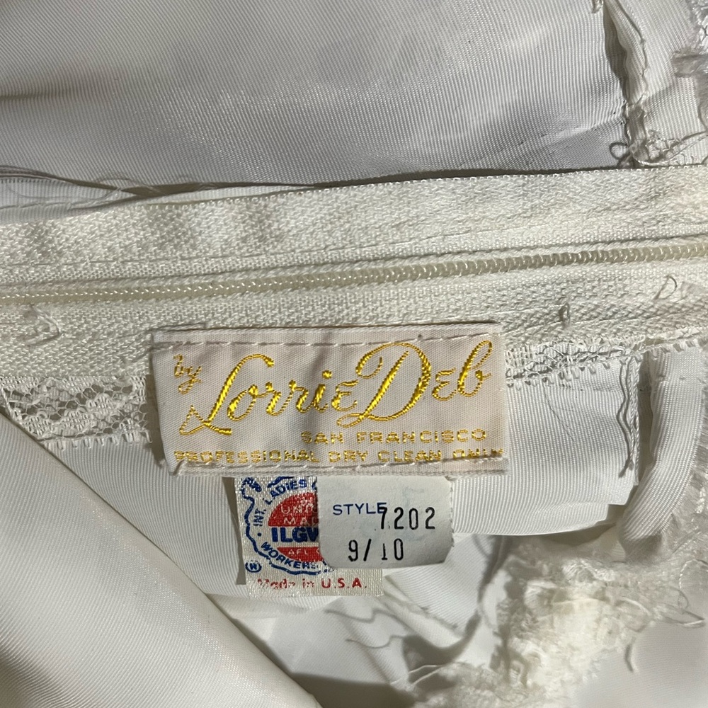 Vintage Lace Wedding Dress White Gown Formal Classic - Picture 14 of 15
